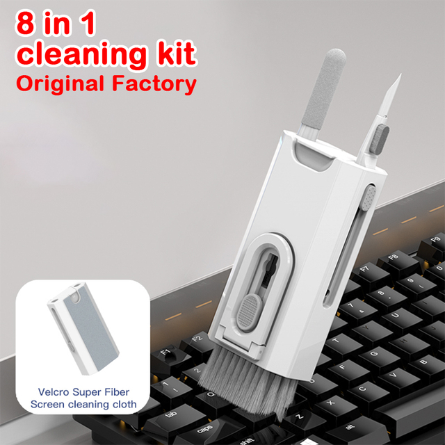 Great Roc 8 in 1 Cleaning Kit With Earphone Cleaning Pen Keyboard Key Removal Phone Holder  Cleaning Kit for Electronic