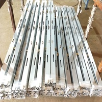 Profilé d'extrusion en aluminium pour ascenseur, accessoires de rail de guidage, cadre en aluminium anodisé sur mesure, pièces de seuil de porte d'ascenseur, OEM