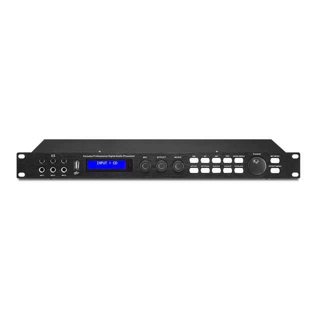 YFY-X5 Karaoke Pre-effects KTV Professional Digital Audio Echo Effect Processor DSP Audio Processor Metal Stereo