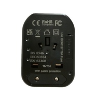 Adaptateur de voyage multi-pays 3 en 1, double port, pliable, convertisseur universel compact, charge USB partout