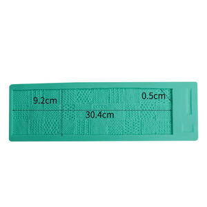 Silicone Cake Mold Rectangle Fondant Chocolate Texture DIY Baking Tool Wedding Decoration - Product Image 4