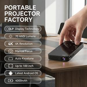 <span class=keywords><strong>Proyector</strong></span> LED DLP Inteligente WIFI 3D 4K de Alta Calidad, 1080P, Android, Portátil, Mini <span class=keywords><strong>Proyector</strong></span> de Bolsillo para Cine en Casa - Product Image 1