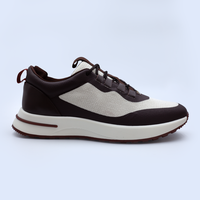 Chaussures de sport pour hommes de haute qualité en cuir véritable respirant, chaussures décontractées à lacets pour la marche en plein air