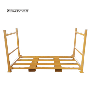 스태킹 접이식 예비 휴대용 트럭 지게차 창고 용 헤비 듀티 접을 수있는 금속 타이어 팔레트 - Product Image 2
