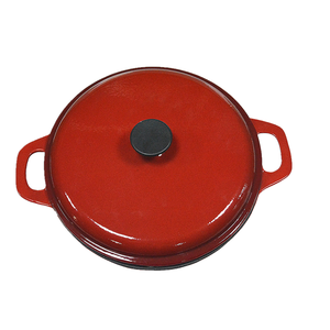 Casserole <span class=keywords><strong>en</strong></span> <span class=keywords><strong>fonte</strong></span> émaillée de <span class=keywords><strong>30</strong></span>,5 <span class=keywords><strong>cm</strong></span>, robuste, pour la cuisine, avec couvercle - Product Image 3