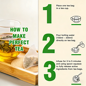 Thé santé biologique OEM à base de feuilles de lotus et de graines de cassia, sans caféine, complément alimentaire à base de plantes pour la gestion du poids, 16 sachets de thé en boîte - Product Image 3