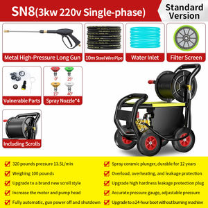 Nettoyeur haute pression électrique 3KW 220V pour le nettoyage de vélos, voitures, roues, camions, bus et surfaces – Nettoyeur de voiture à <span class=keywords><strong>jet</strong></span> <span class=keywords><strong>d</strong></span>'<span class=keywords><strong>eau</strong></span> - Product Image 2