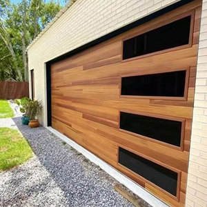 Flash bán cửa nhà để xe chất lượng tốt 9x7 nhôm cửa nhà để xe với cửa sổ cho ngôi nhà biệt thự - Product Image 2