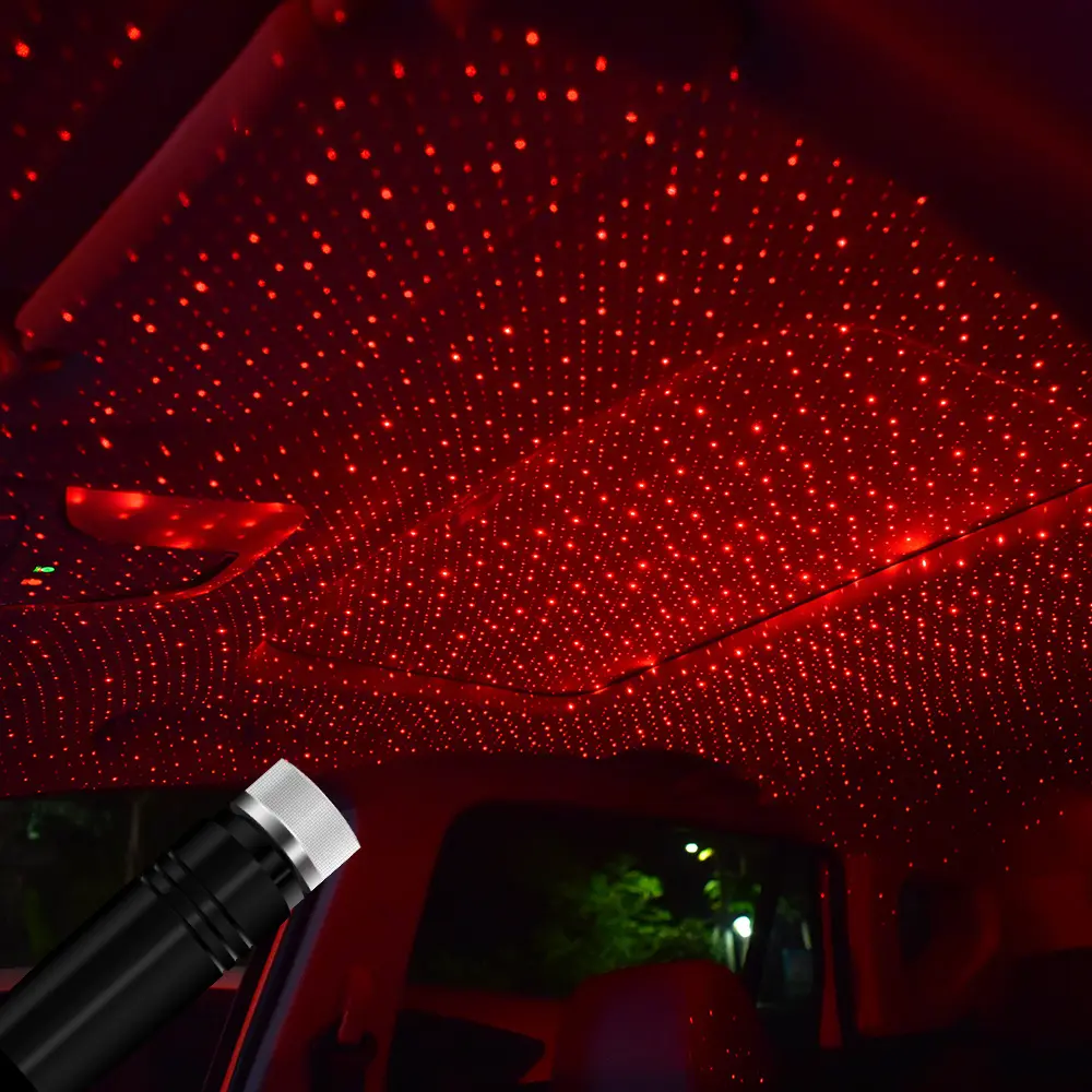 Proyector de luz de estrella USB para coche, luz de estrellas en el coche, ambiental, luces LED para decoración de fiestas, gran oferta, 2021