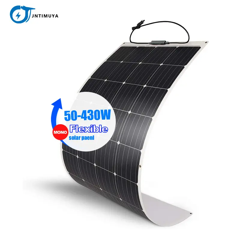 JNTIMUYA 36v flexible solar panel etfe 250w 100W panel solar flexible 380w 650W 450 white flexible solar panel hybrid