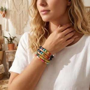 Bracelet en <span class=keywords><strong>pierre</strong></span> naturelle Resoul 7 Chakra, diffuseur d'huiles essentielles en <span class=keywords><strong>pierre</strong></span> <span class=keywords><strong>de</strong></span> <span class=keywords><strong>lave</strong></span>, extensible, pour yoga, anti-anxiété, pour femmes - Product Image 3