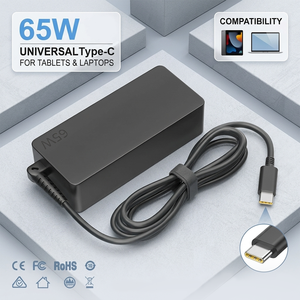 <span class=keywords><strong>Chargeur</strong></span> USB-C <span class=keywords><strong>65W</strong></span> pour adaptateur universel pour ordinateur portable LN/HP avec prise US/UK/EU/AU pour la maison, le bureau, les voyages, <span class=keywords><strong>chargeur</strong></span> pour ordinateur portable de qualité supérieure - Product Image 1