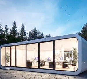 Cápsula de Sueño Moderna de Lujo, Contenedor de Acero para Exteriores, Casa Prefabricada, Oficina Móvil Tipo Cabaña Apple - Product Image 3