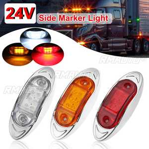 2 pièces Feux de gabarit latéraux LED 24V pour voiture et camion, Feu de signalisation, Feu arrière externe pour remorque, tracteur, bus, fourgonnette - Product Image 1