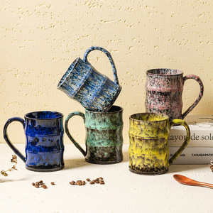 Tasse en céramique japonaise de grande capacité formée au four pour la tasse <span class=keywords><strong>personnalisable</strong></span> personnelle de Matcha et de café - Product Image 3