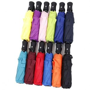 Modern 8-Bone Automatic Portable Sun Travel <b>Umbrella</b> Custom Folding Design with <b>Windproof</b> Function Iron Frame Customizable Logo - Product Image 1