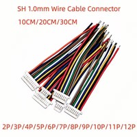 Connecteur de câble SH 1.0mm DIY SH1.0 JST 2/3/4/5/6/7/8/9/10/11/12 broches, prise de connexion double pour ligne électronique 28AWG