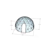 Tente géodésique de camping transparente imperméable pour 6 à 8 personnes, petite tente en plastique transparent PVC, igloo de jardin, tentes en vente