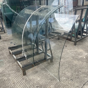 Verre de sécurité trempé courbé de haute qualité, procédé de pliage à chaud, forme d'arc personnalisée, verre renforcé pour la décoration des bâtiments - Product Image 4