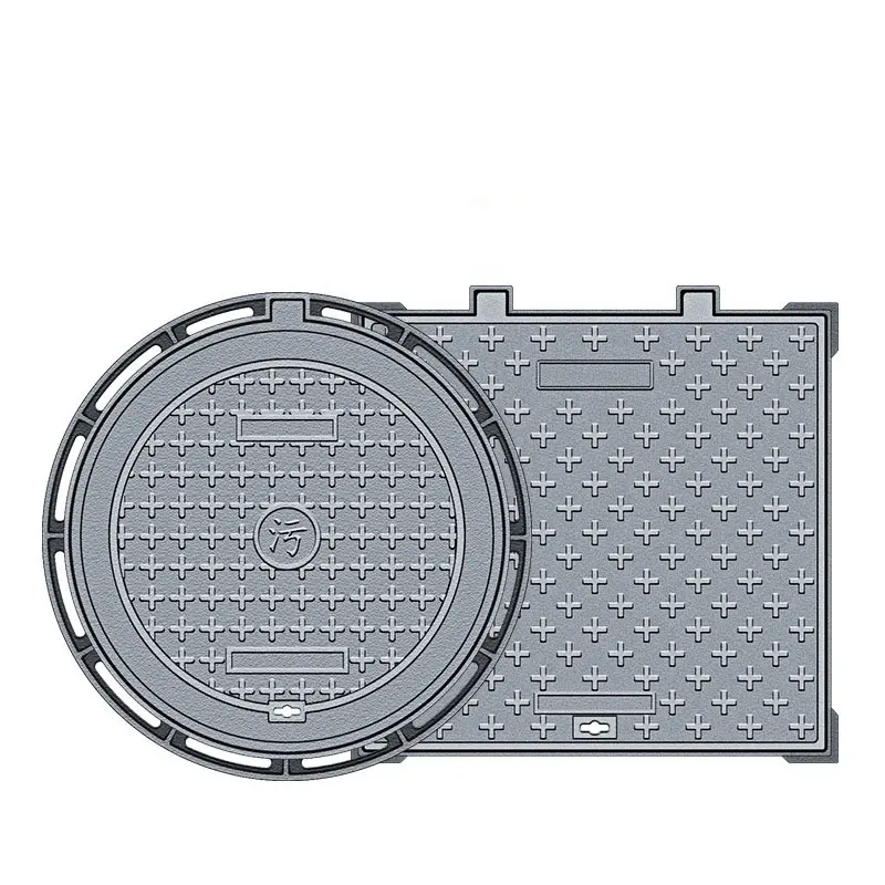 Manufacturer Supply OEM ODM Service fire hydrant Square Round EN124 Ductile Nodular Cast Iron Manhole Cover