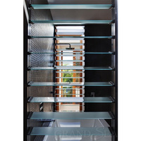 Fenêtre à battant en aluminium pour maison passive, avec verre trempé triple couche Low-E, conformité canadienne, persienne moderne en acier inoxydable
