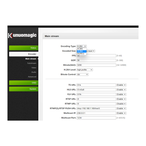 ตัวแปลงสัญญาณวิดีโอ H265 H264 สำหรับอุปกรณ์เข้ารหัสพร้อมอินพุตเสียงแบบอนาล็อก ความละเอียด 1080p60 เป็นสตรีม IP สำหรับโปรโตคอล RTMP/RTSP สำหรับคอมพิวเตอร์และโทรศัพท์ - Product Image 2