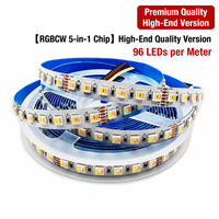 Bakır LED Şerit Işık DC 12V RGBW 60 LED'li Kısılabilir Wi-Fi Uzaktan Kumandalı IP20 Ra80 3 Yıl Garantili Oyun Odaları İçin