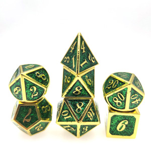 Jeu de dés en métal Jeu de dés du MDN 7 pièces D & D Dés polyédriques Donjon et Dragon <span class=keywords><strong>RPG</strong></span> D et D Jeux de rôle Dés D20 D12 D6 D8 - Product Image 2
