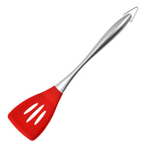 Ensemble d'ustensiles de cuisine en <span class=keywords><strong>silicone</strong></span> de haute qualité avec poignée en acier inoxydable - Product Image 4