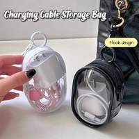 Mini sac portable en PVC avec fermeture éclair, porte-clés de voiture, étui pour portefeuille, support de câble d'écouteurs, support de charge, sac de présentation pour poupée, porte-monnaie, porte-clés