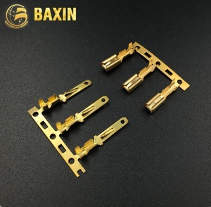 ขั้วต่อทองเหลืองคุณภาพสูง <span class=keywords><strong>Bx</strong></span> 110 แบบตัวผู้/ตัวเมีย สำหรับขั้วต่อรถมอเตอร์ไซค์ 2.8 รุ่น DJ611-2.8*0.5A/DJ621-E2.8*0.5A - Product Image 1