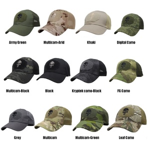 Cappello Tattico Mimetico, Cappellini da Baseball, Cappelli Patriottici, Cappello Punisher, Cappello Trucker con Rete a Teschio, Cappelli da Sole Traspiranti per Esterni, Cappelli Mimetici da Caccia - Product Image 2
