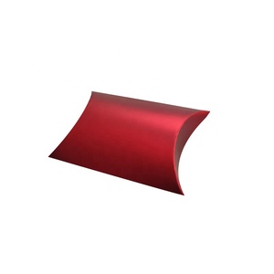 Cajas de recuerdos de boda Nombres personales aceptables Imprimir su logotipo Personalización Pequeño regalo Embalaje Forma De Almohada Cajas de dulces Rojas - Product Image 6