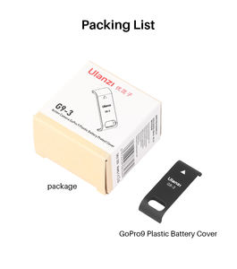 Ulanzi Caméra d'action G9-3 Couvercle de <span class=keywords><strong>batterie</strong></span> Couvercle en plastique Porte de <span class=keywords><strong>batterie</strong></span> amovible Adaptateur de port de charge de type C pour <span class=keywords><strong>Go</strong></span> <span class=keywords><strong>Pro</strong></span> <span class=keywords><strong>Hero</strong></span> 9 - Product Image 6