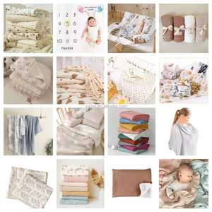 Khăn Gạc Muslin Cho Bé Sơ Sinh 2 Lớp 100% Cotton, Khăn Quấn Em Bé - Product Image 4