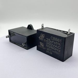 Hongye <span class=keywords><strong>400VAC</strong></span> <span class=keywords><strong>CBB61</strong></span>มอเตอร์ไฟฟ้ากระแสสลับแบบปรับแต่งได้, ตัวเก็บประจุสำหรับติด4.5F แบบฟิล์มสำหรับเปลี่ยนพัดลมเพดานได้รับการรับรองจาก cq/tuv/vde - Product Image 1