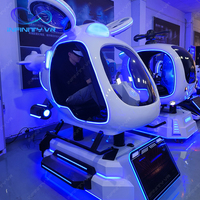 Nuevo Simulador de Helicóptero de Realidad Virtual 9D, Máquina de Cine VR, Juegos de Vuelo, Cabina de Control de Dirección Autónoma para Avión, en Venta