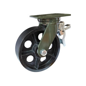 Manufacturer großhandel platte <span class=keywords><strong>caster</strong></span> F3 super heavy <span class=keywords><strong>6</strong></span> inch voller eisen rad - Product Image 6