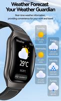 Montre connectée Laxasfit H7 avec plusieurs cadrans, étanche IP67, prévisions météo, appels téléphoniques, nouveau bracelet