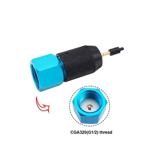 Adaptador de carga de CO2 con aguja para cilindros Sodastream/cartuchos desechables/tanques de 0.825"-14 NGO/botes de gas - Product Image 2