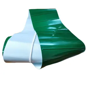 PVC verde Chuteiras Branco PU Guia Verde da Correia transportadora do PVC