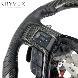 Volante Deportivo Kryvex para F150 2015-2021 de <span class=keywords><strong>Fibra</strong></span> de Carbono y Cuero - Color Personalizable - Product Image 6