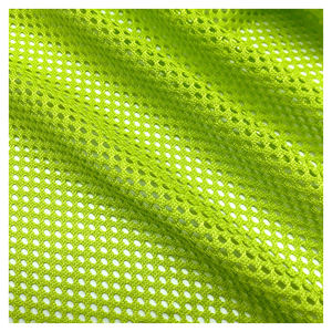 库存批量批发价250gsm软100% 涤纶经编针织六角网面料运动衣包办公椅 - Product Image 3