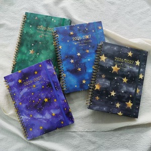 Carnet de notes à feuilles mobiles personnalisé 2026 2027 avec dorure à chaud, planificateur hebdomadaire des objectifs de vie et <span class=keywords><strong>ensemble</strong></span> d'autocollants - Product Image 1