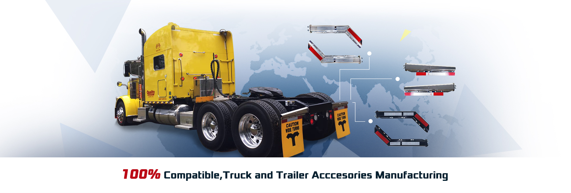 Custom PVC Rubber Trailer Fenders with Printed Logo Products from SY