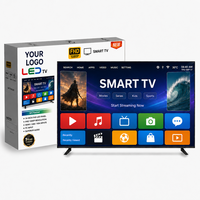 Téléviseur LED portable 24 pouces 1080P HD, mini télévision avec haut-parleur intégré, AV sans fil, USB, OEM ODM, noir, pour camping, camping-car, extérieur