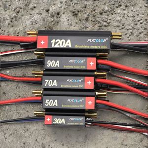 Flycolor không thấm nước không chổi than điều khiển tốc độ ESC 30A/50A/70A/90A/120A nước làm mát Bec unisex RC thuyền đồ chơi điều khiển tốc độ - Product Image 2