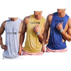 Débardeur de sport respirant pour homme avec logo personnalisé, vêtements de sport de qualité supérieure, nouvelle conception, t-shirt <span class=keywords><strong>sans</strong></span> manches pour la gym - Product Image 3