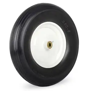 350-8 PU Foam Tire 14 inch Wheelbarrow Wheels Garden Cart Wheel