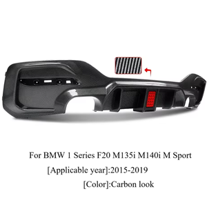 2026 nuevo tipo negro brillante diseño integrado plástico MP estilo difusor trasero para <span class=keywords><strong>BMW</strong></span> 1 serie F20 LCI M Sport Car 2015-2019 - Product Image 2